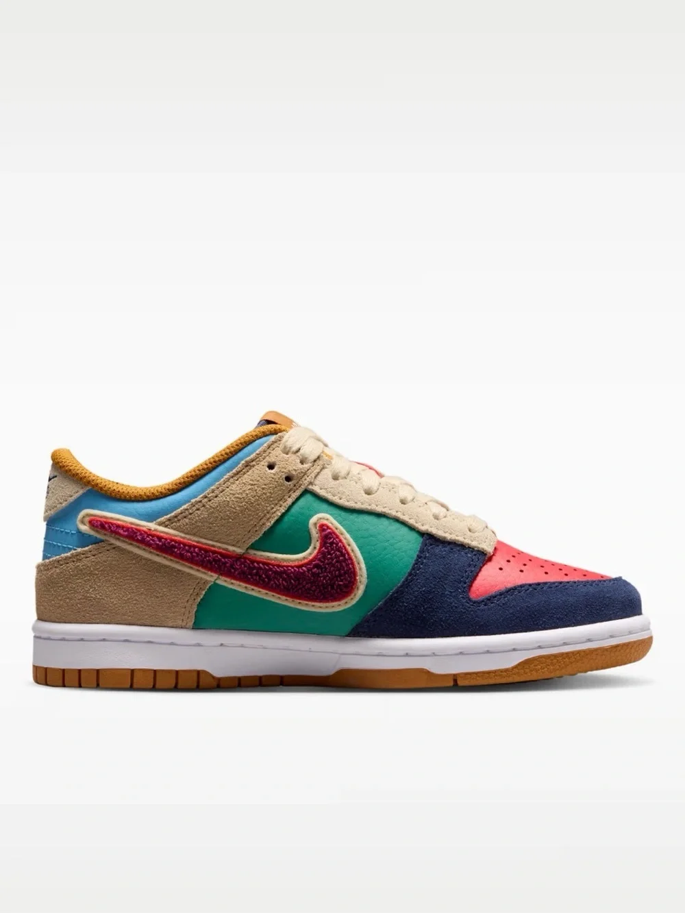 👖❤️🩵 Nike Dunk Low Patchwork 👖❤️🩵